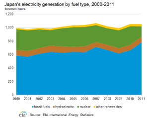 Japan's Electricity Generation (EIA)